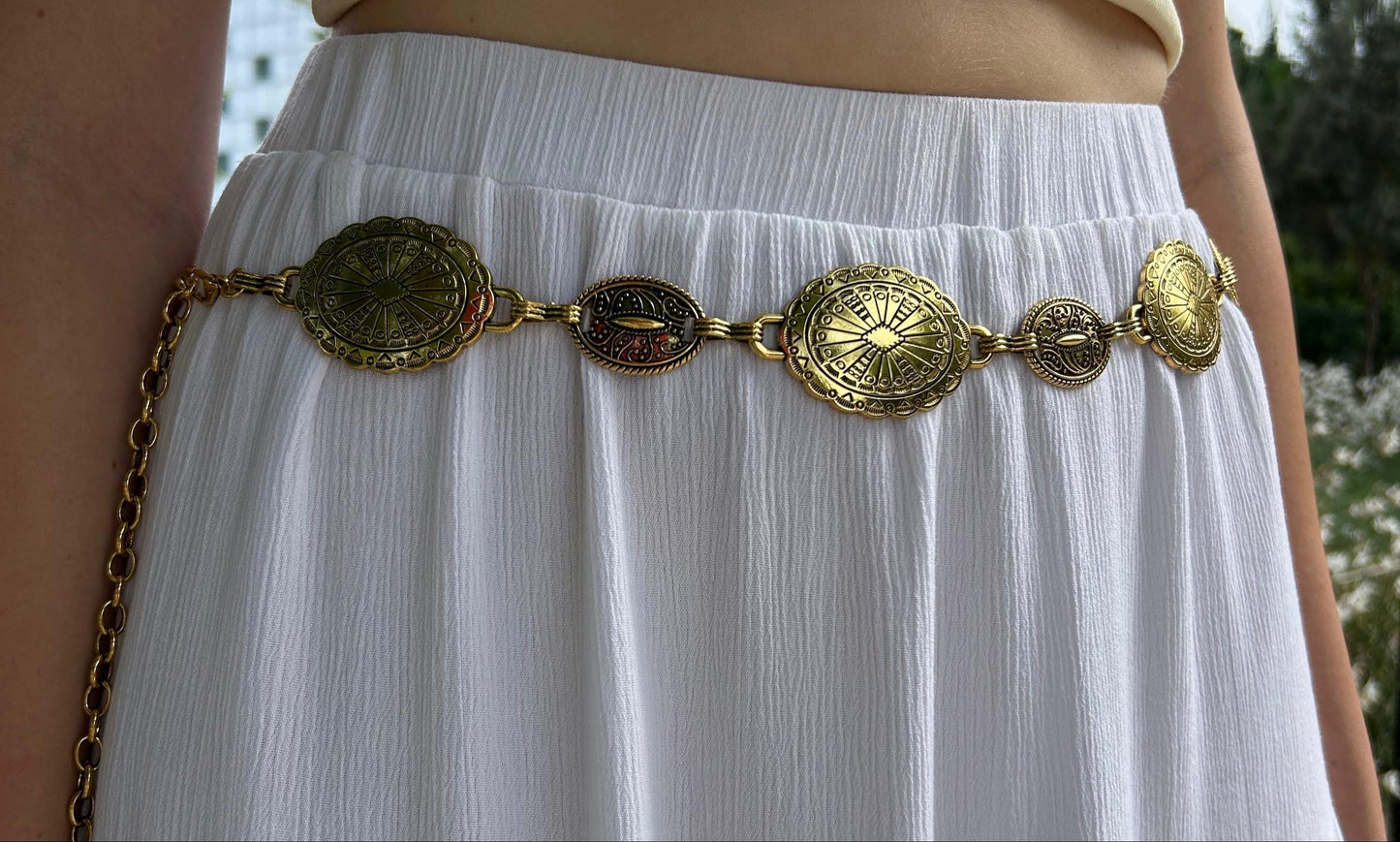 Belt Chain with Ornaments-Gold
