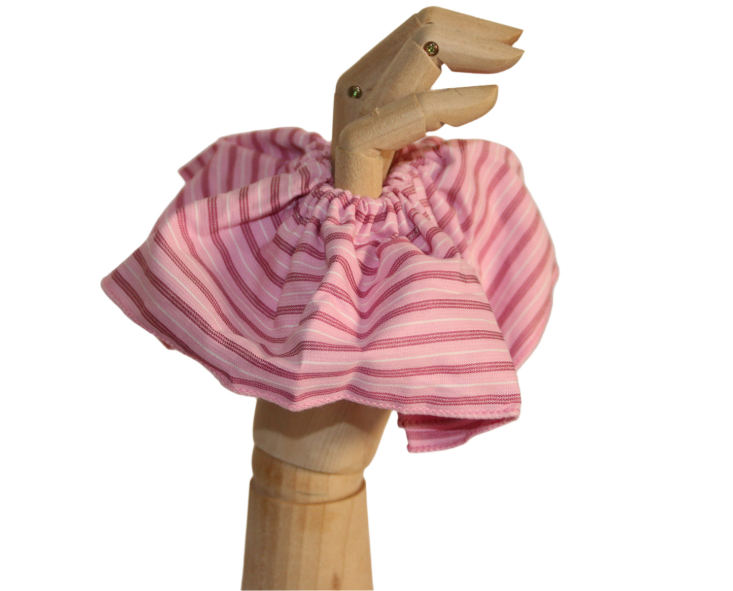 LISBON STRIPED SCRUNCHIE-PINK