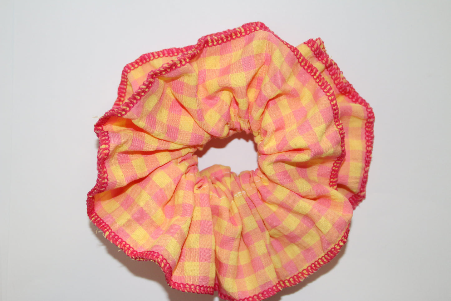 PEACH SCRUNCHIE -ORANGE&YELLOW