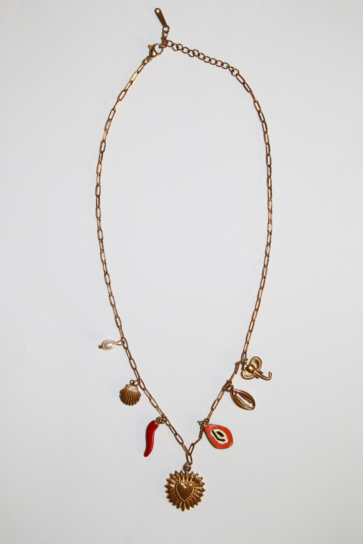 PAPRIKA CHARM NECKLACE-GOLD